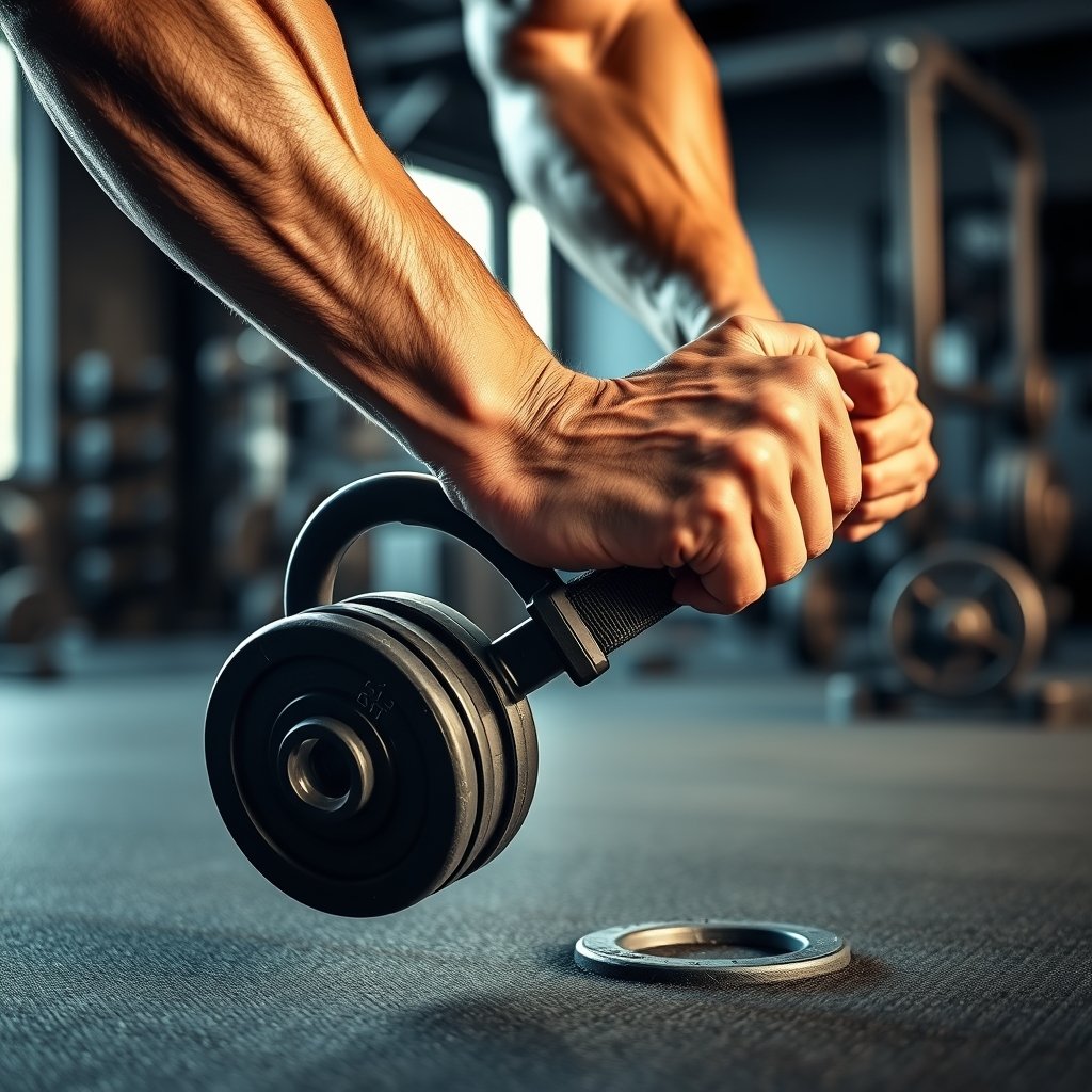 wrist roller in action